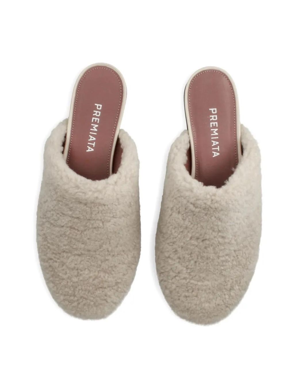 Premiata Brown Shearling Slippers