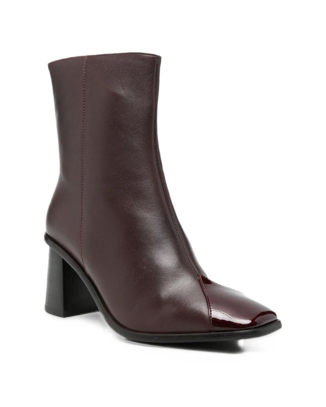 Gioseppo Brown Square-Toe Ankle Boots