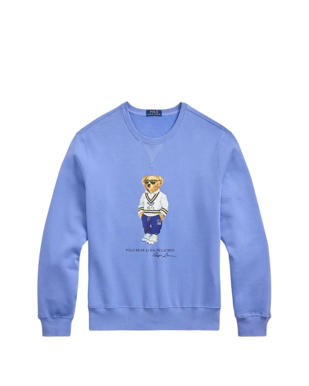 Polo Ralph Lauren Blue Sweat À Motif Polo Bear for men