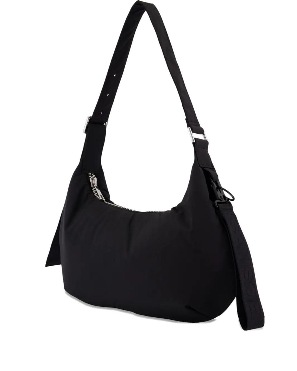 Samsøe & Samsøe Black Medium Zip-Fastening Curved Shoulder Bag