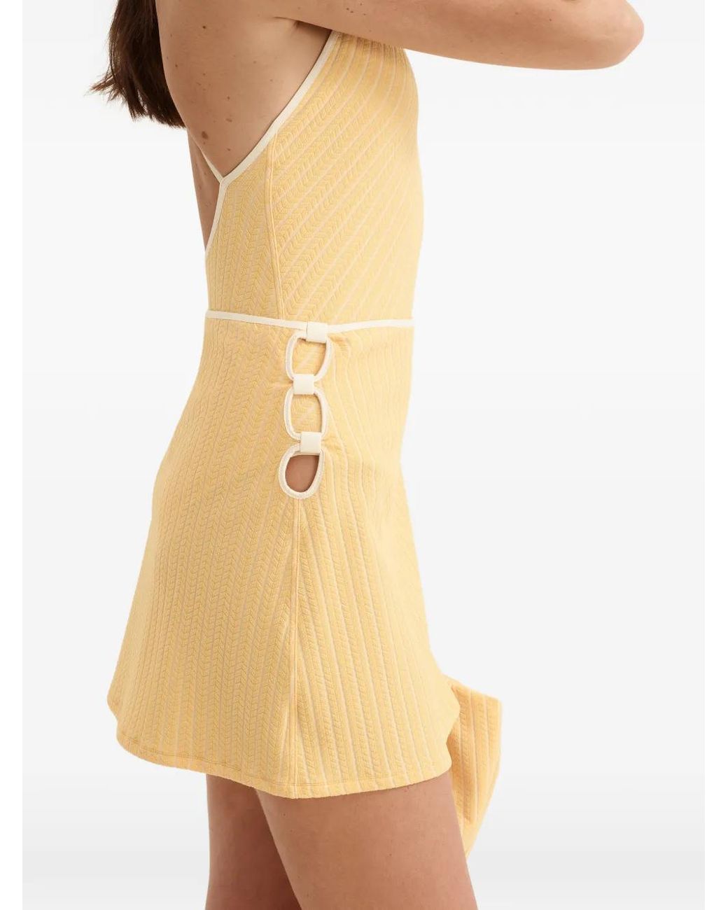 Eres Natural Poolside Cut-Out Mini Skirt
