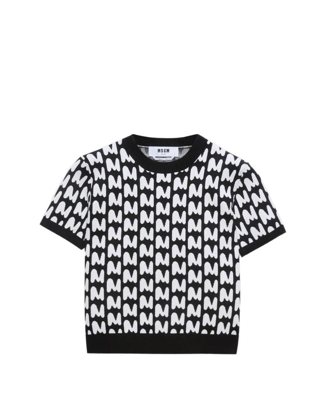 MSGM T-Shirt Met Patroon in het Black