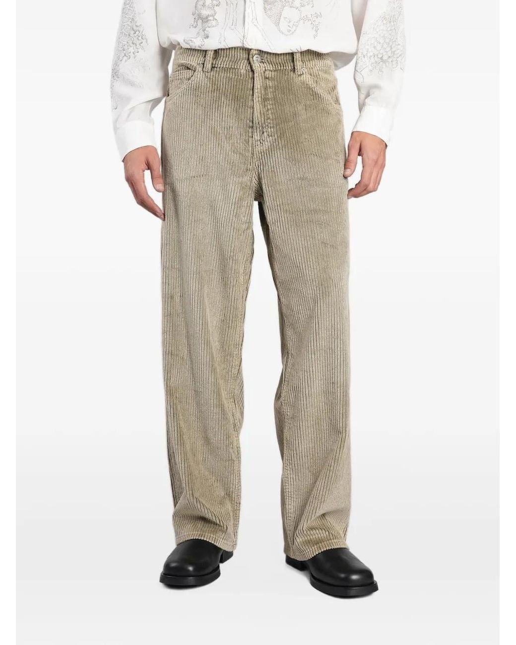 Our Legacy Natural Vast Cut Old Estate Wash Cord Trousers for men