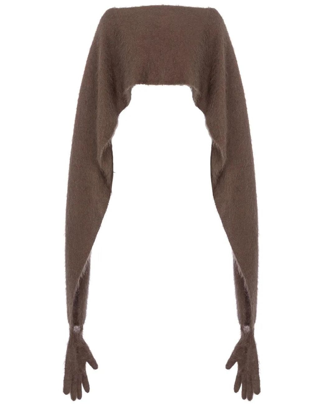 Moschino Brown Deconstructed Cardigan