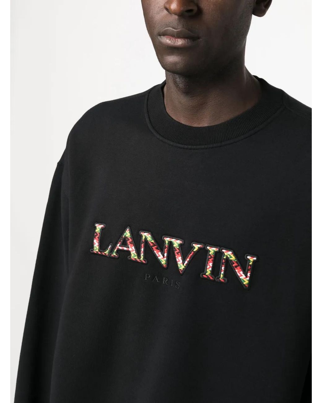 Lanvin Black Logo Sweatshirt for men