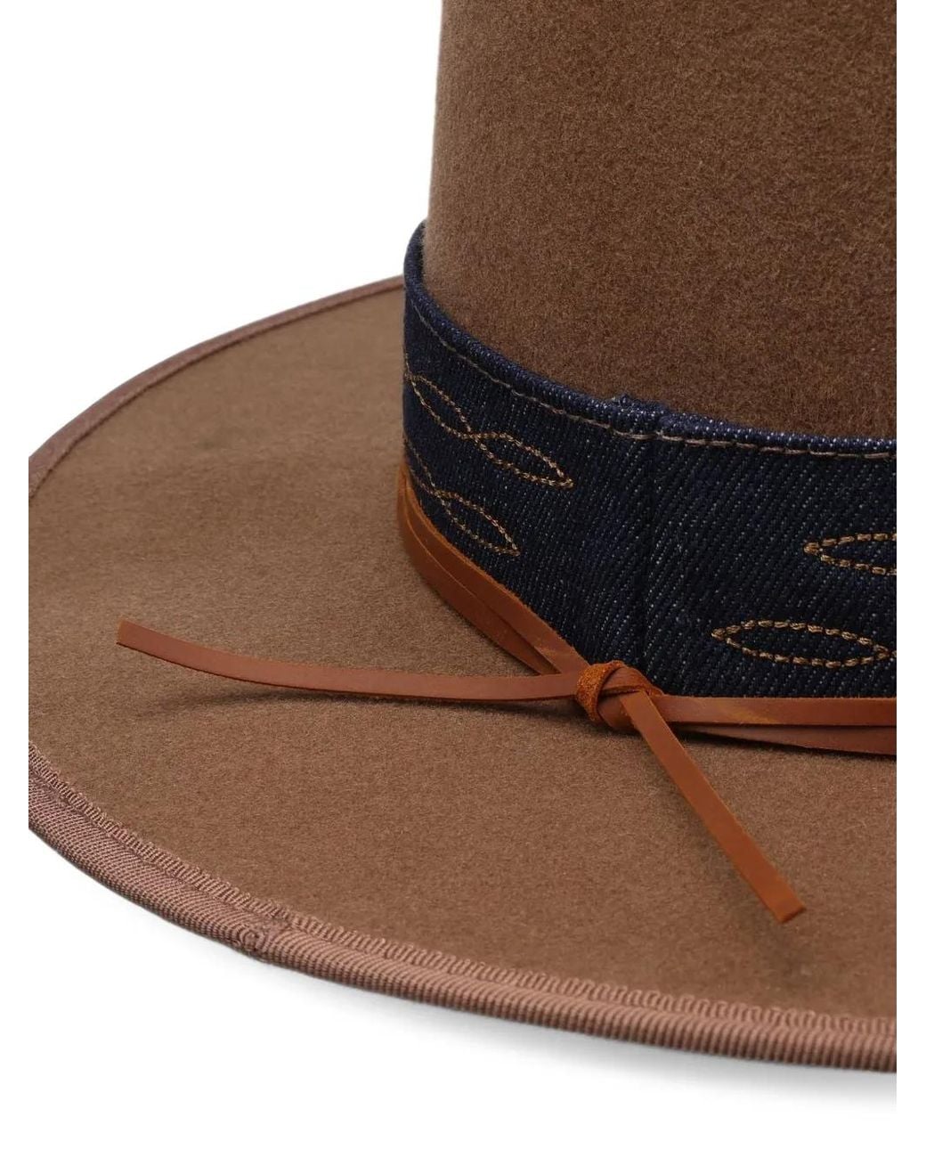 Stetson Brown Wool Felt Fedora Hat