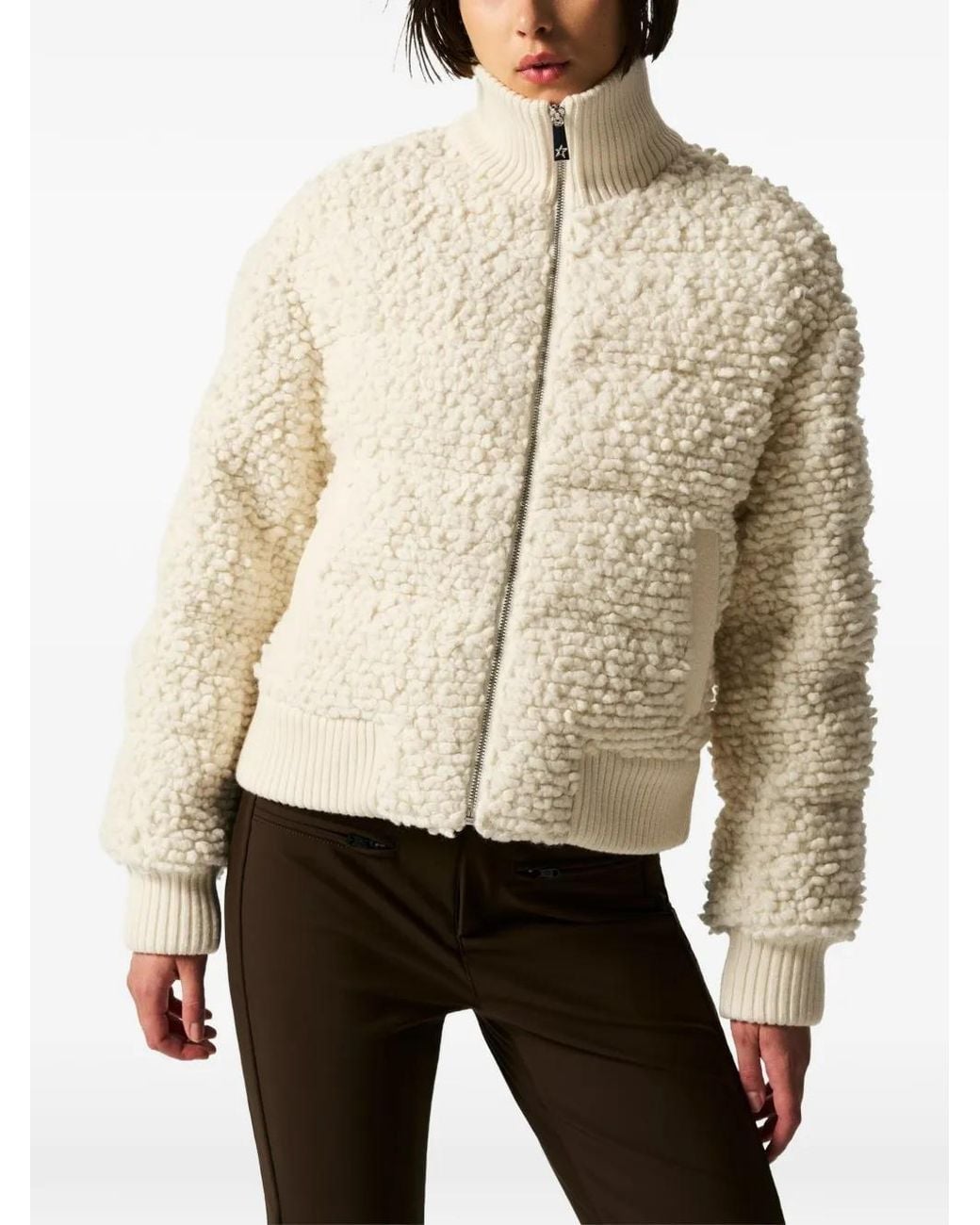 Perfect Moment White Aprés Bomber Jacket