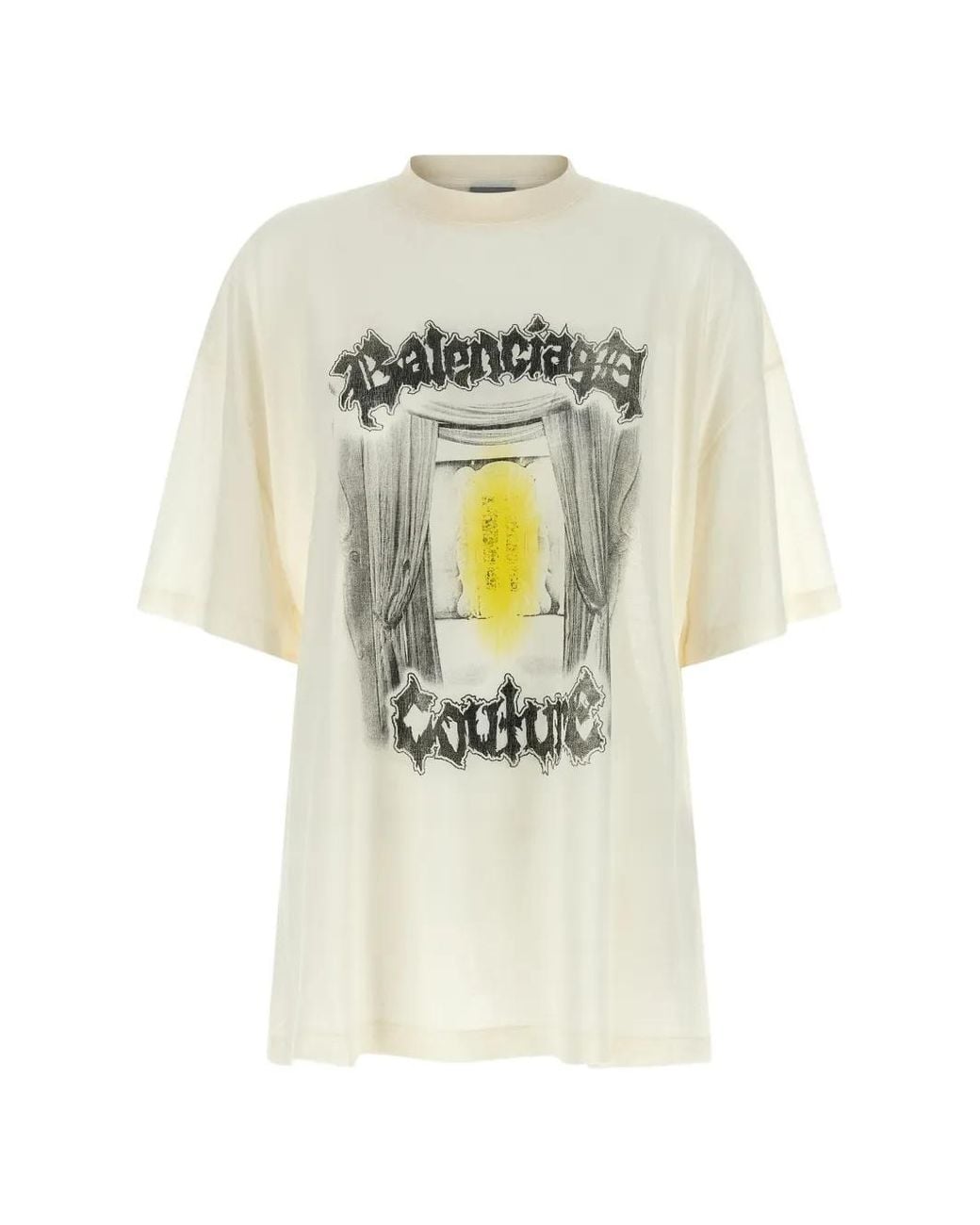 Balenciaga White 'shaped Salon De Couture' T-shirt