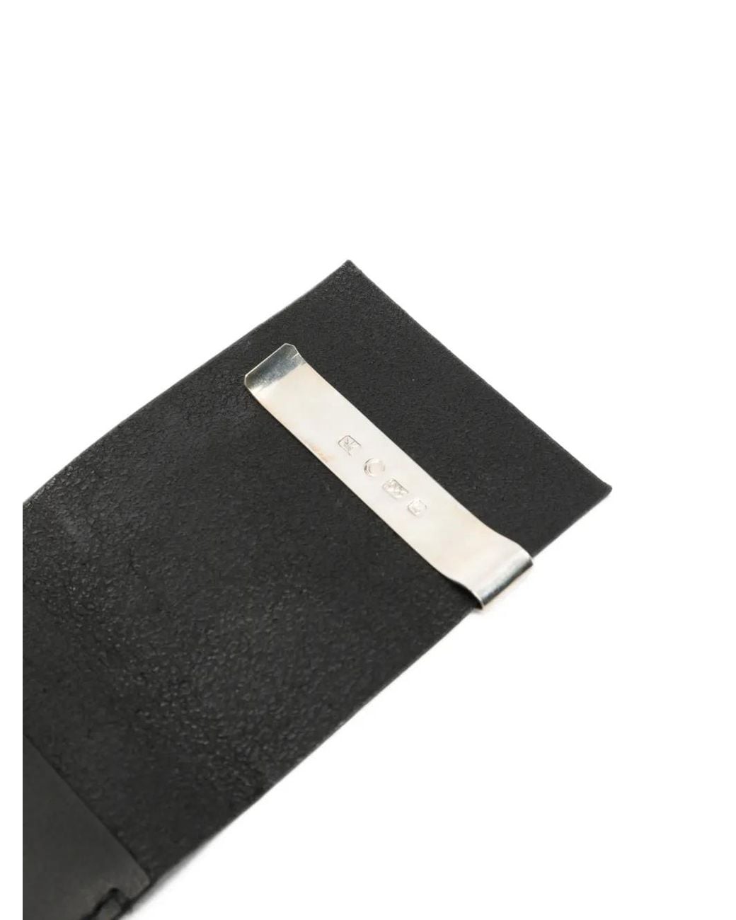 Werkstatt:münchen Black Clip Leather Card Case