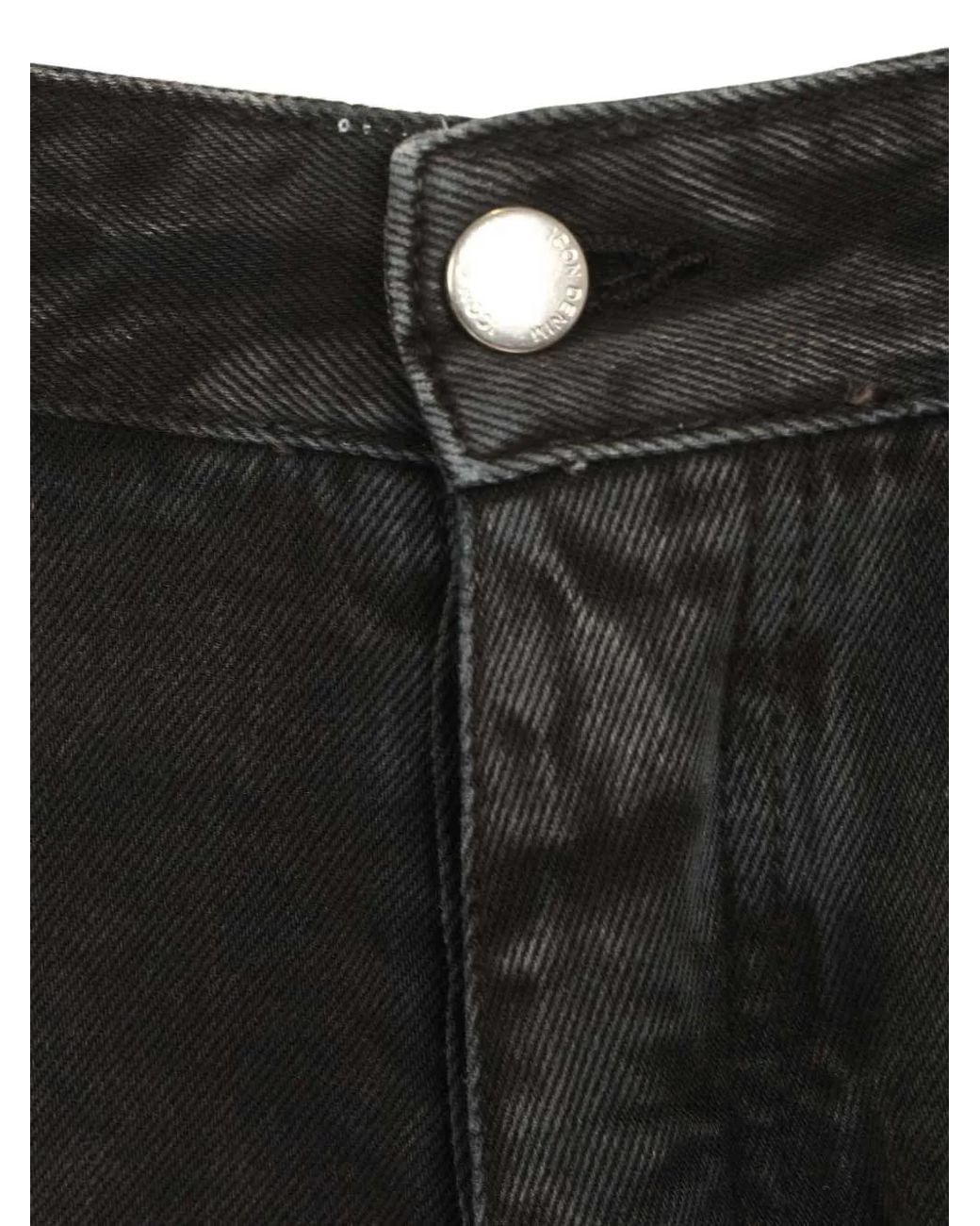 ICON DENIM Black Kanye Straight-Leg Jeans for men