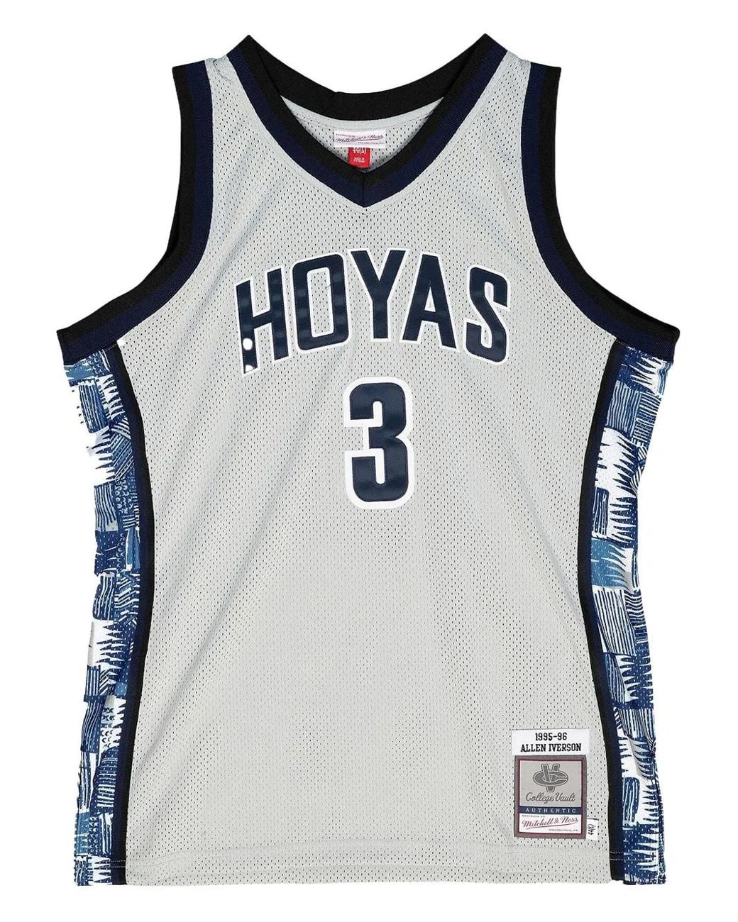 Mitchell & Ness Gray Ncaa Georgetown 1995 Allen Iverson Jersey for men