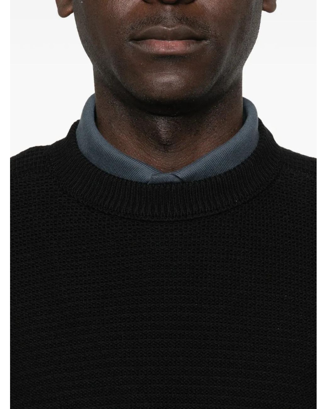 Pull Ghost À Patch Logo Stone Island pour homme en coloris Black