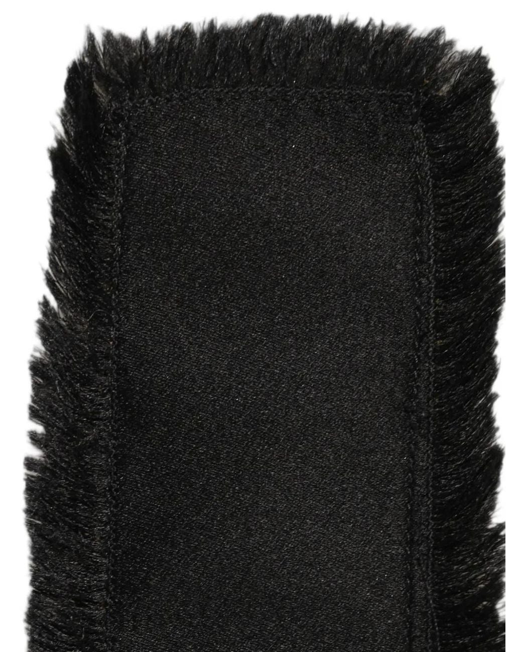 Dolce & Gabbana Black Fringed Wrap-Around Belt