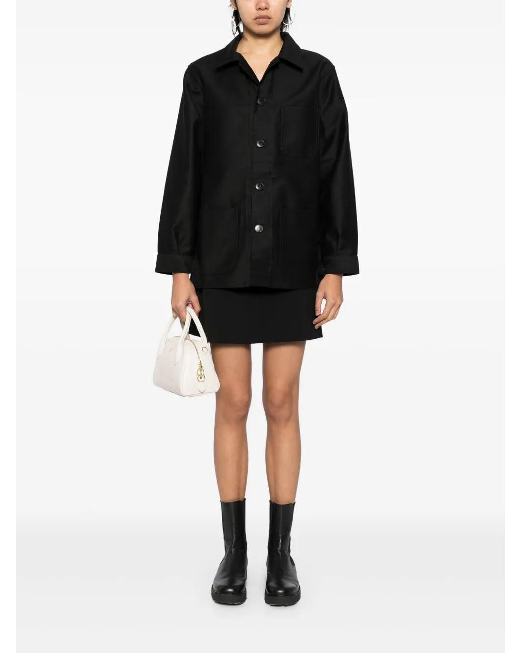 Agnes B. Black Oversized Jacket
