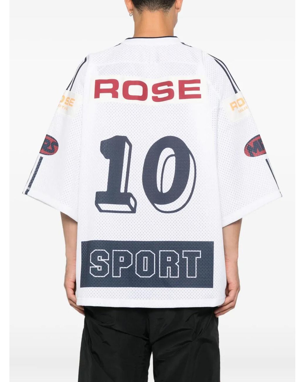 Martine Rose White Hockey T-Shirt for men