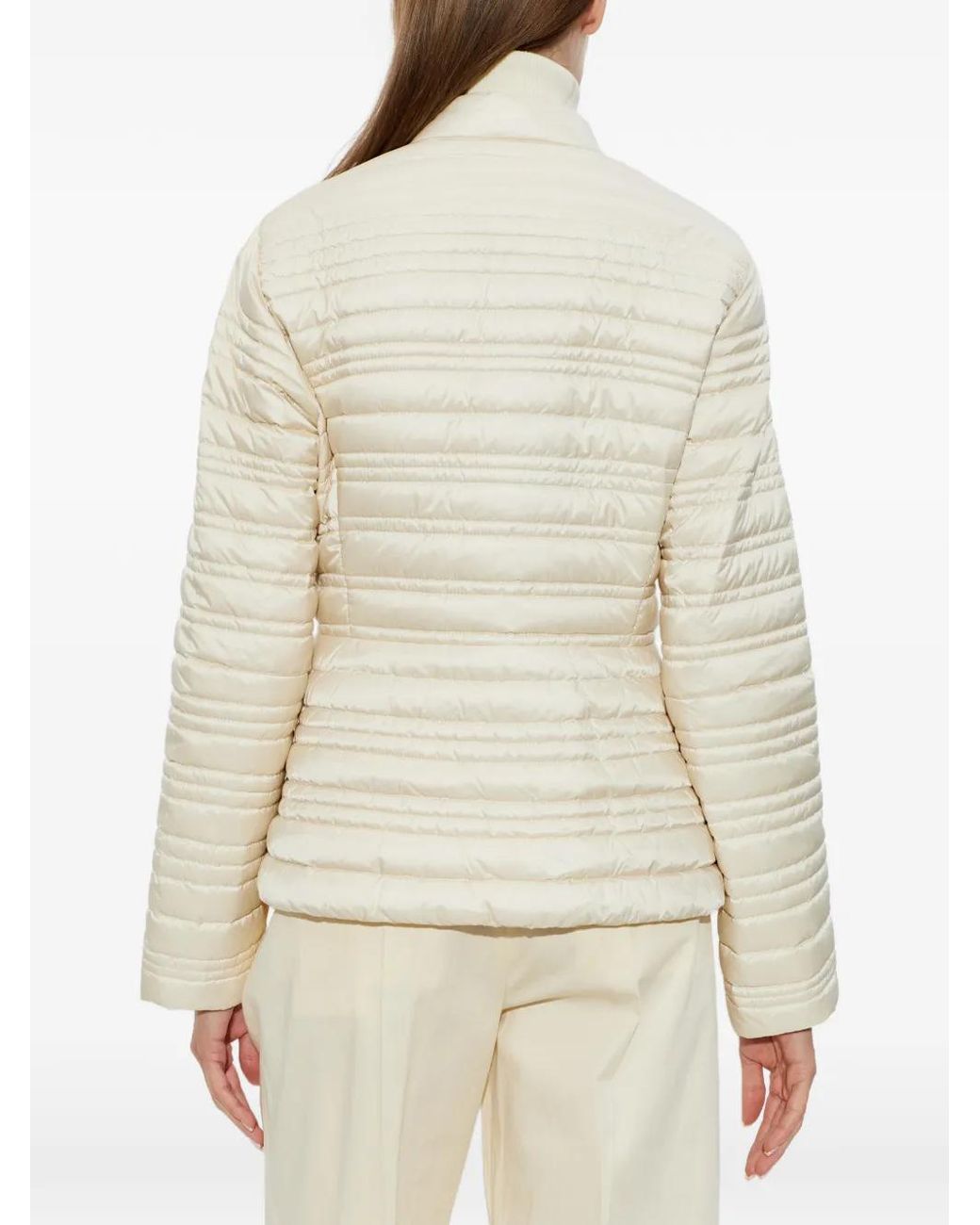 Moncler White 'Cataire' Down Jacket