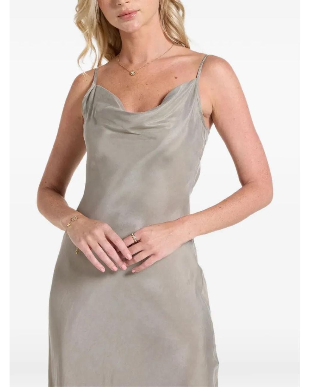 Guess Gray Akilina Dress-Greens