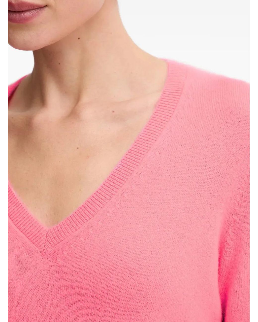 From Future Pink V-Neck Sweater