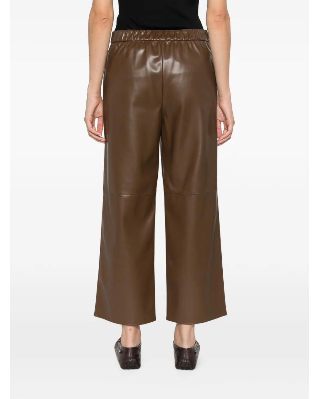 Max Mara Cropped Broek in het Brown