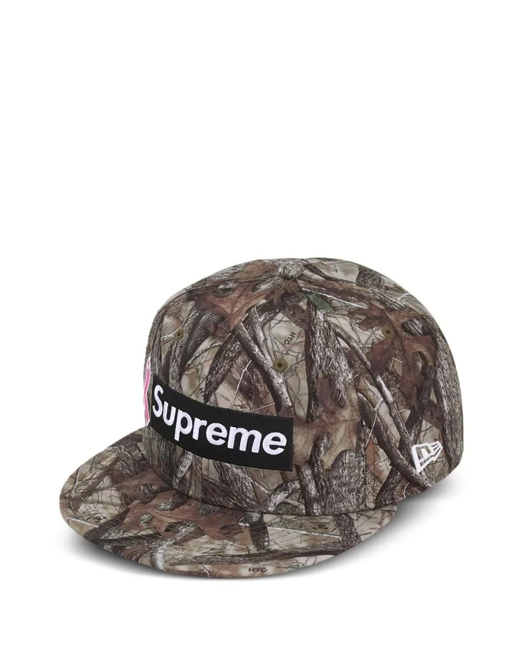 Supreme Gray X Breast Cancer Awareness New Era "Camo" Cap for men