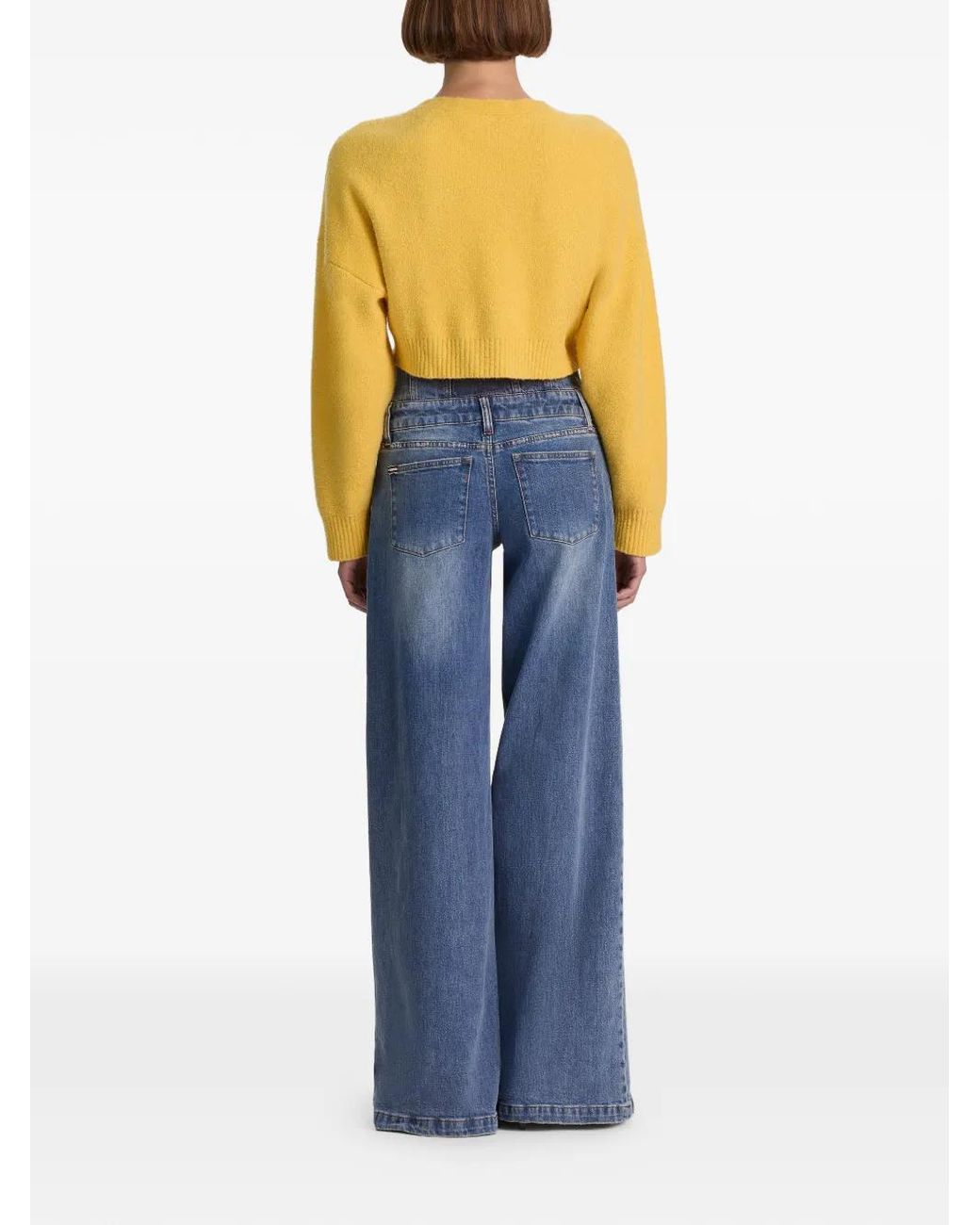 Alice + Olivia Yellow Cardigan Maureen