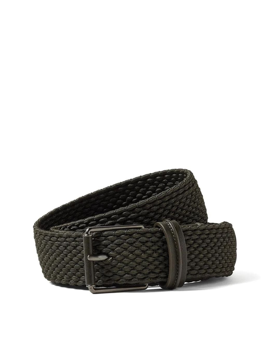 Zegna Black Rayon Belt for men