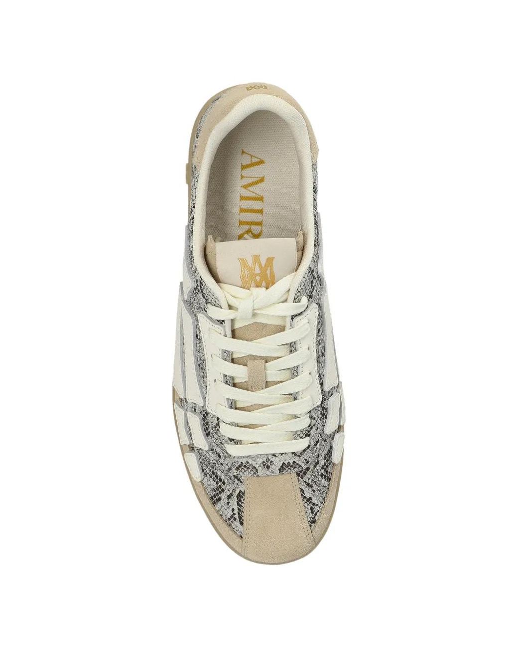 Amiri Green Snake Pacific Bones Sneakers for men