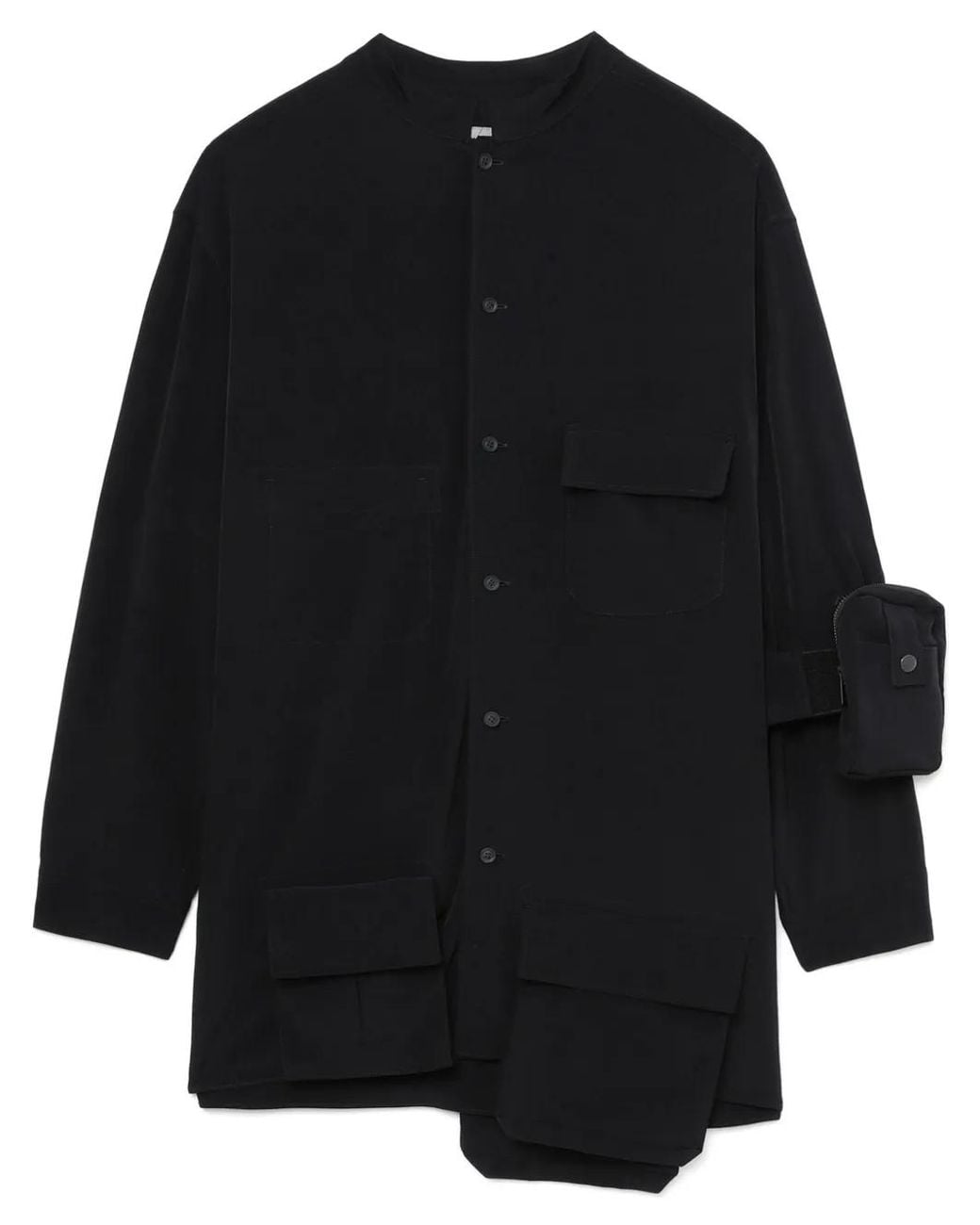 Yohji Yamamoto Black Multi-Pockets Shirt for men