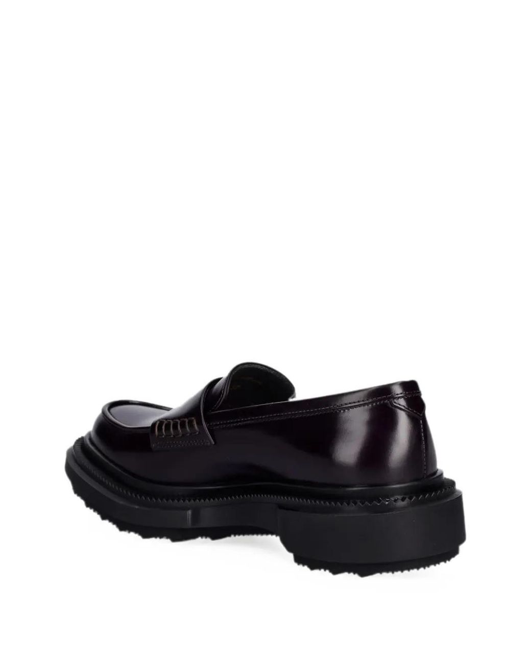 Adieu Black Mocassins En Cuir