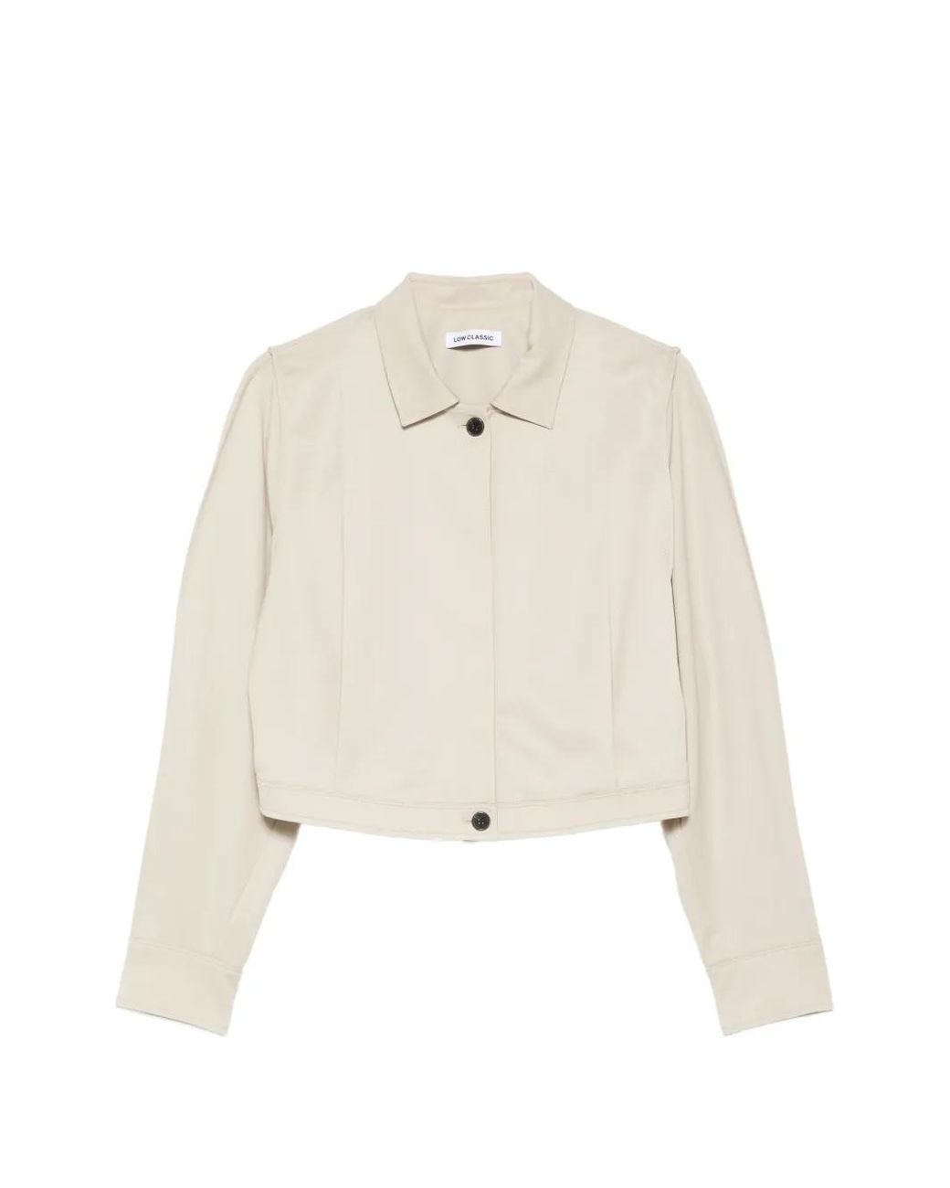 Low Classic White Buttoned Jacket