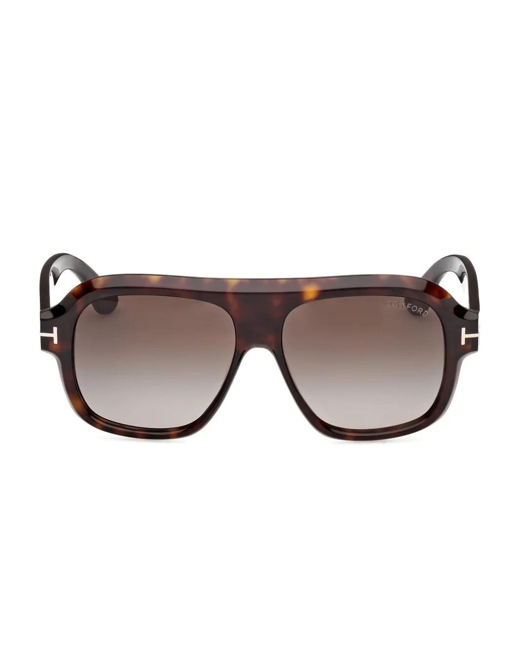 Tom Ford Brown Getönte Pilotenbrille