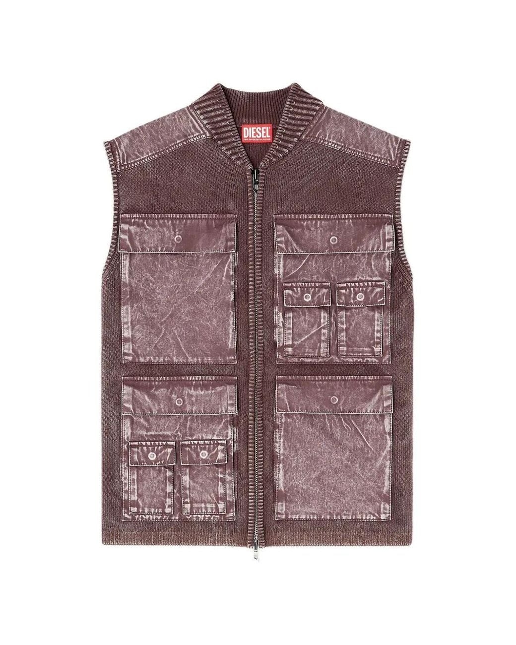 DIESEL Purple K-Giulius Cardigan for men