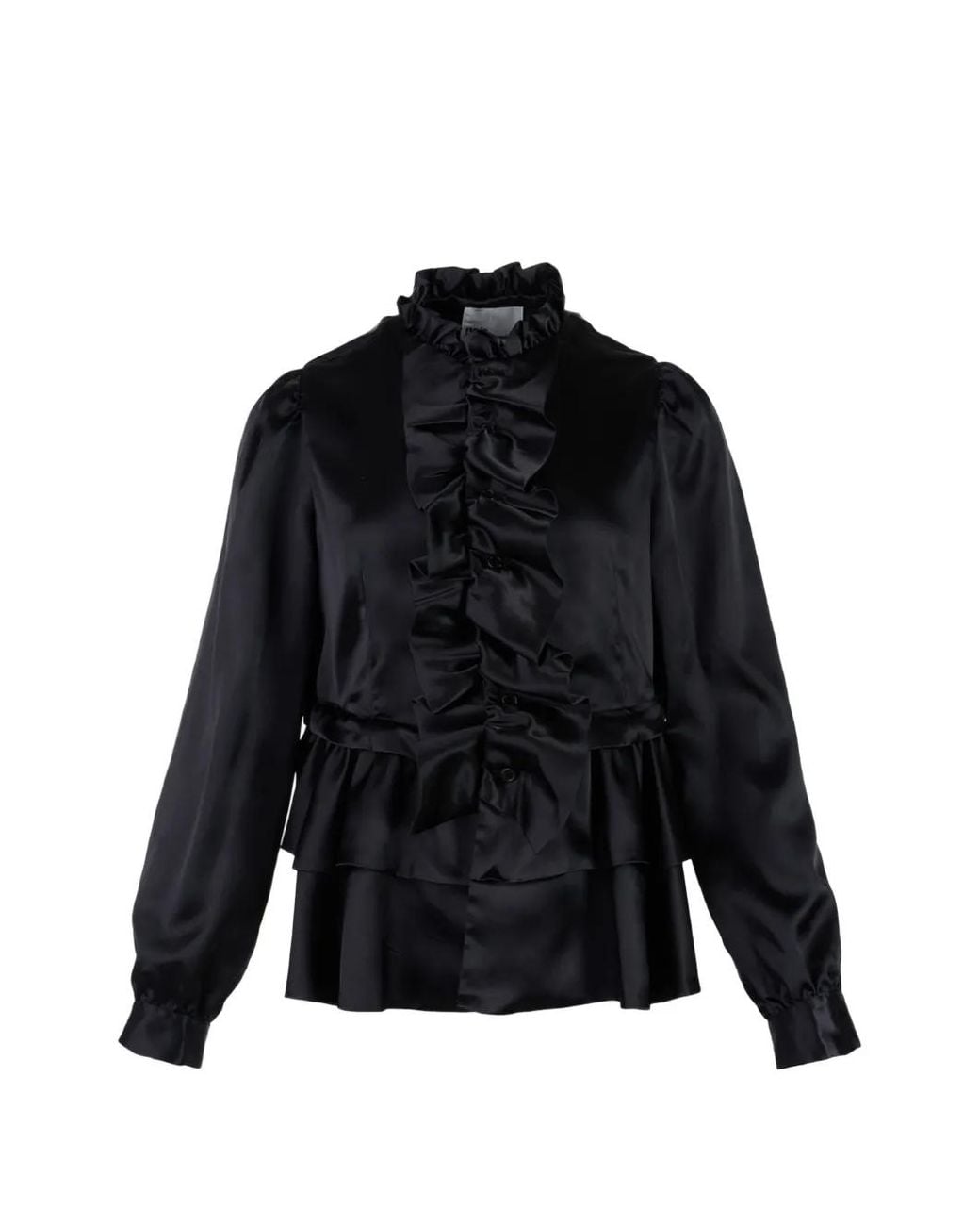 Noir Kei Ninomiya Black Ruffled Tiered Blouse