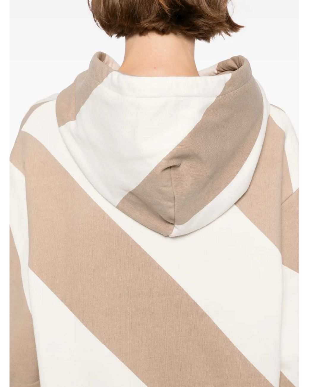 Cynthia Rowley Natural Drew Striped Hoodie