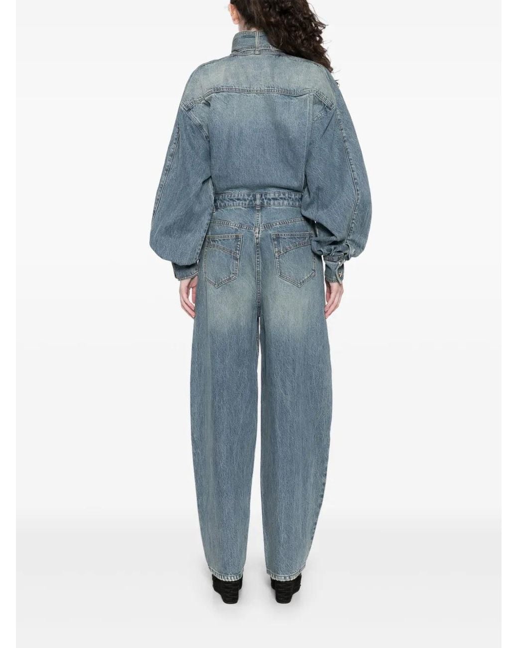Zimmermann Blue Illustration Denim Jumpsuit