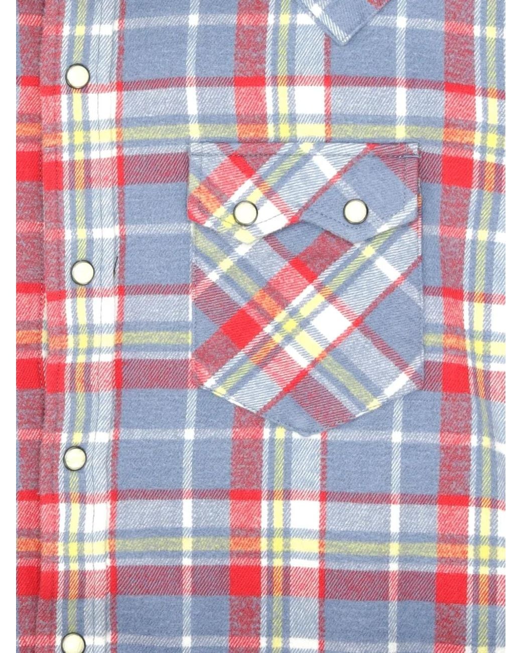 Fortela Red Josh Checked Cotton Shirt for men