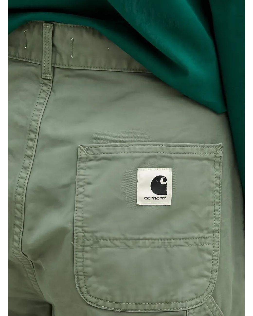 Carhartt Green Pierce Straight-Leg Trousers
