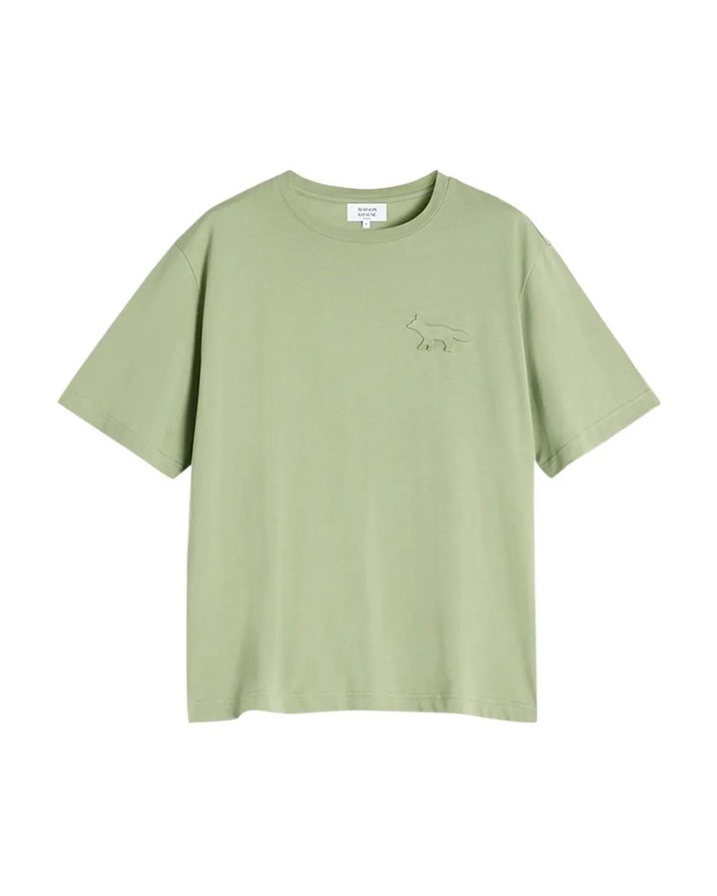 Maison Kitsuné Green Fox Crew-Neck T-Shirt for men
