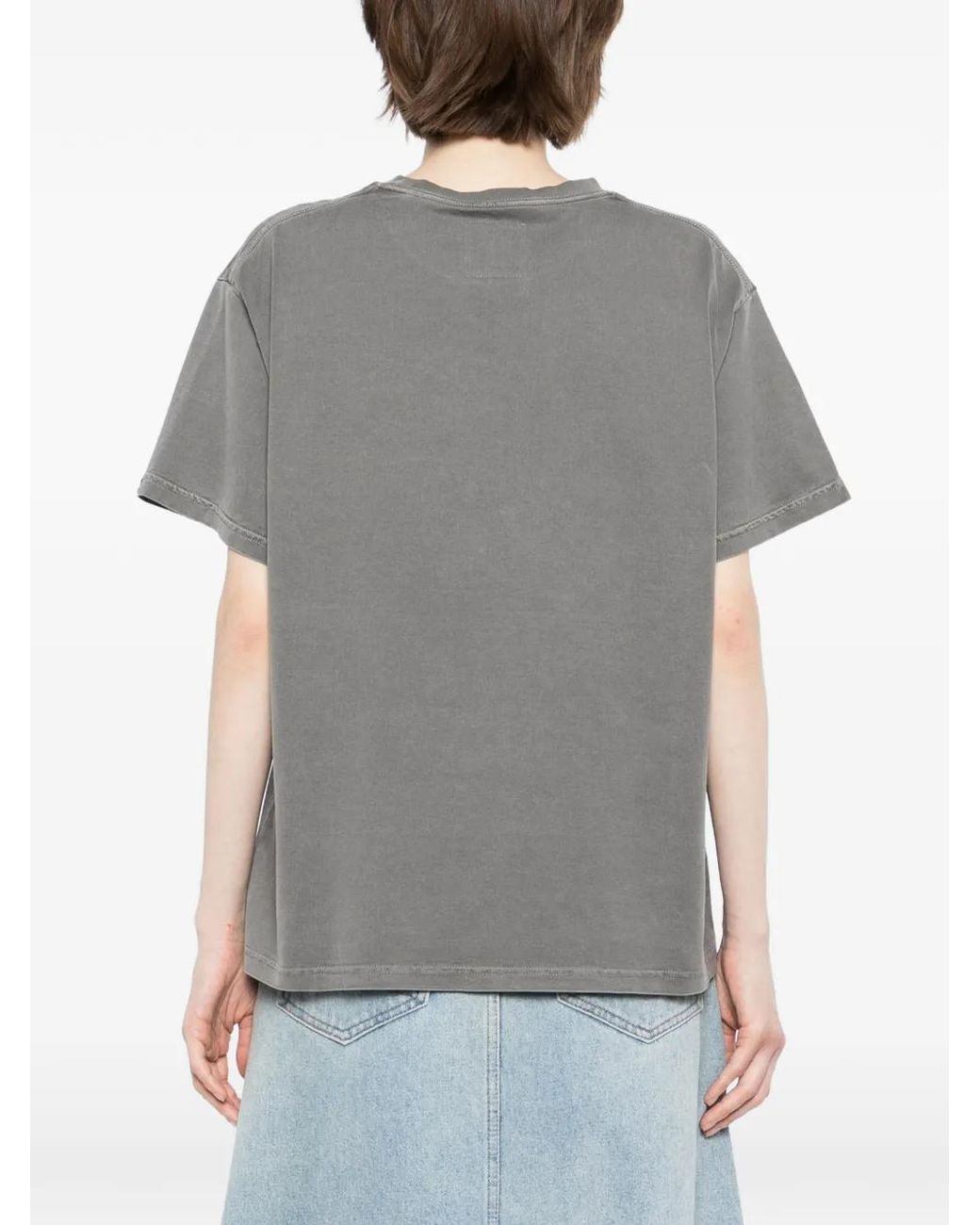 SPORT b. by agnès b. Gray Dino-Embroidered T-Shirt