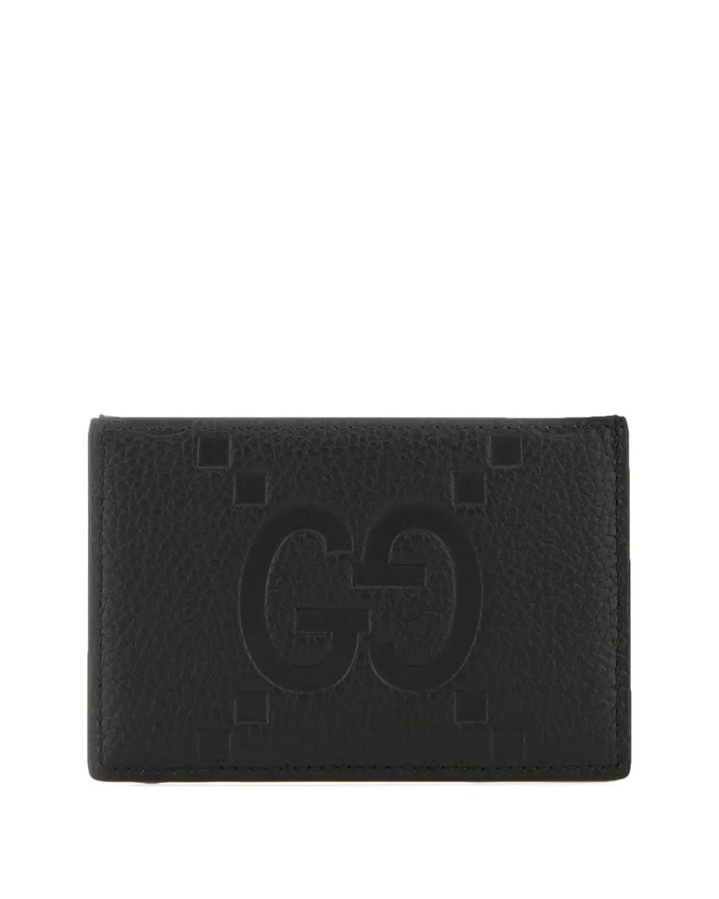Gucci Black Gg-Embossed Cardholder for men
