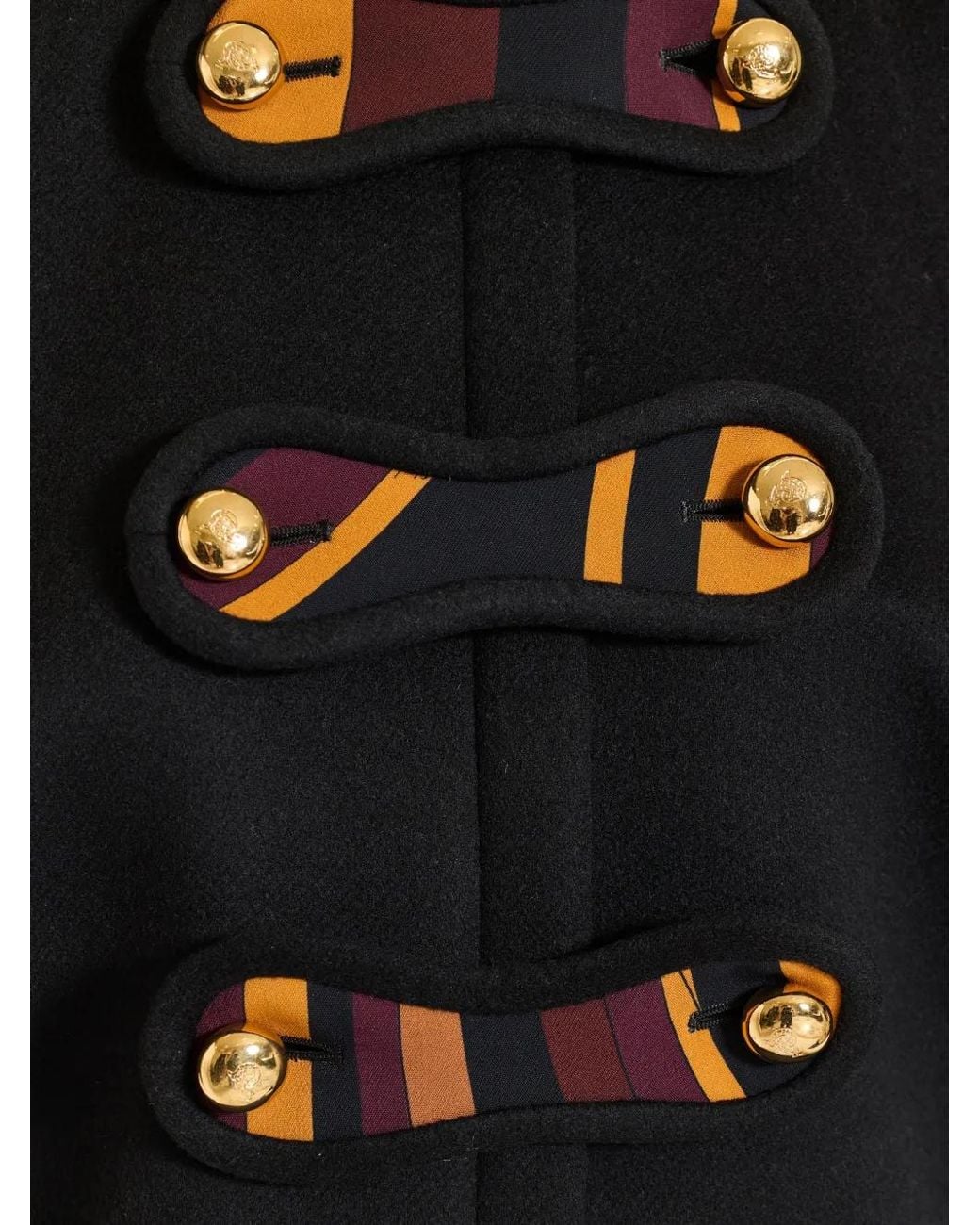 PUCCI Wool Cape in Black | Lyst