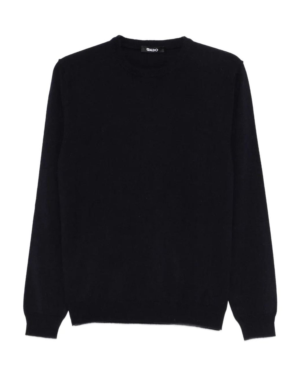 Eraldo Black Crew-Neck Sweater for men
