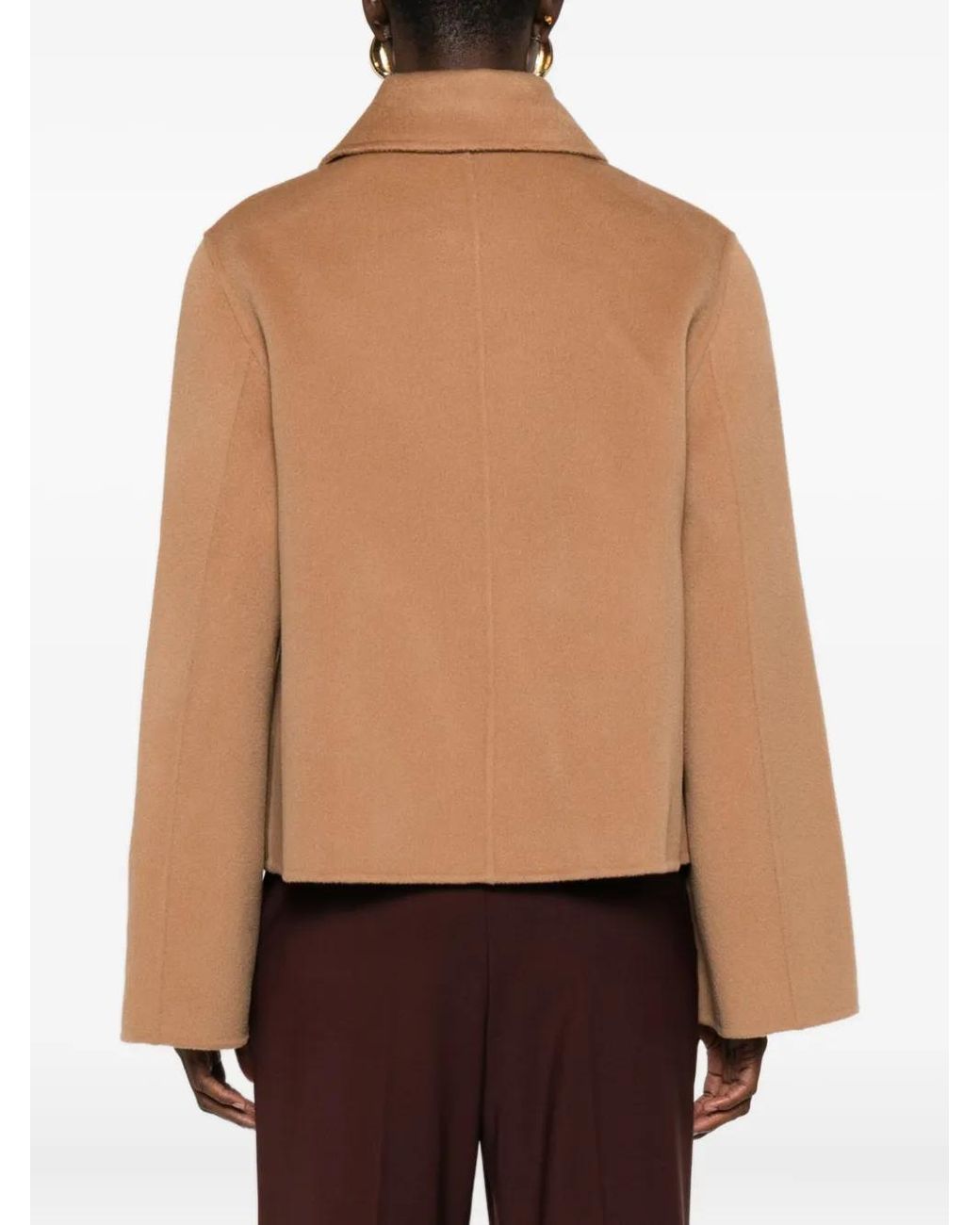 Semicouture Natural Double-Breasted Peacoat