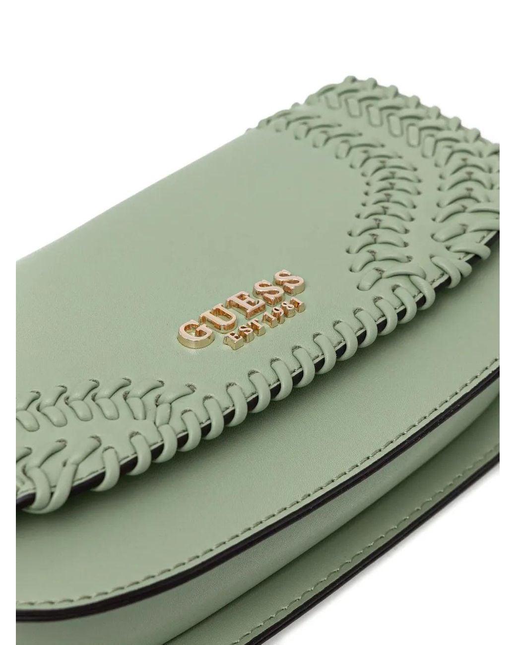 Guess Green Tatum Chain Cross Body Bag