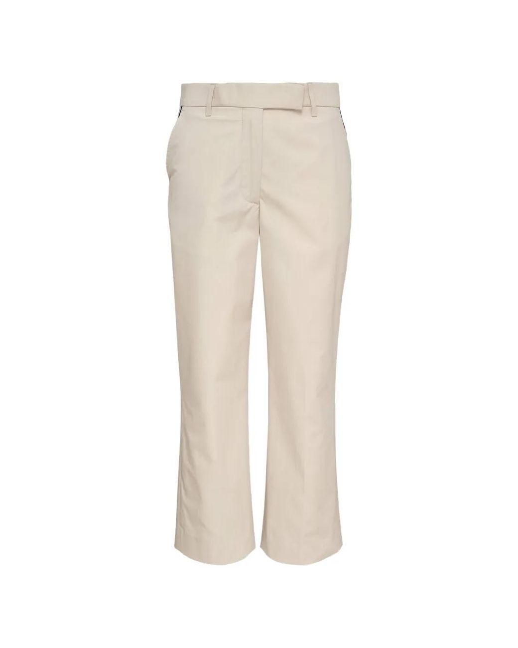 Thom Browne White Belt-Loop Relaxed-Fit Trousers