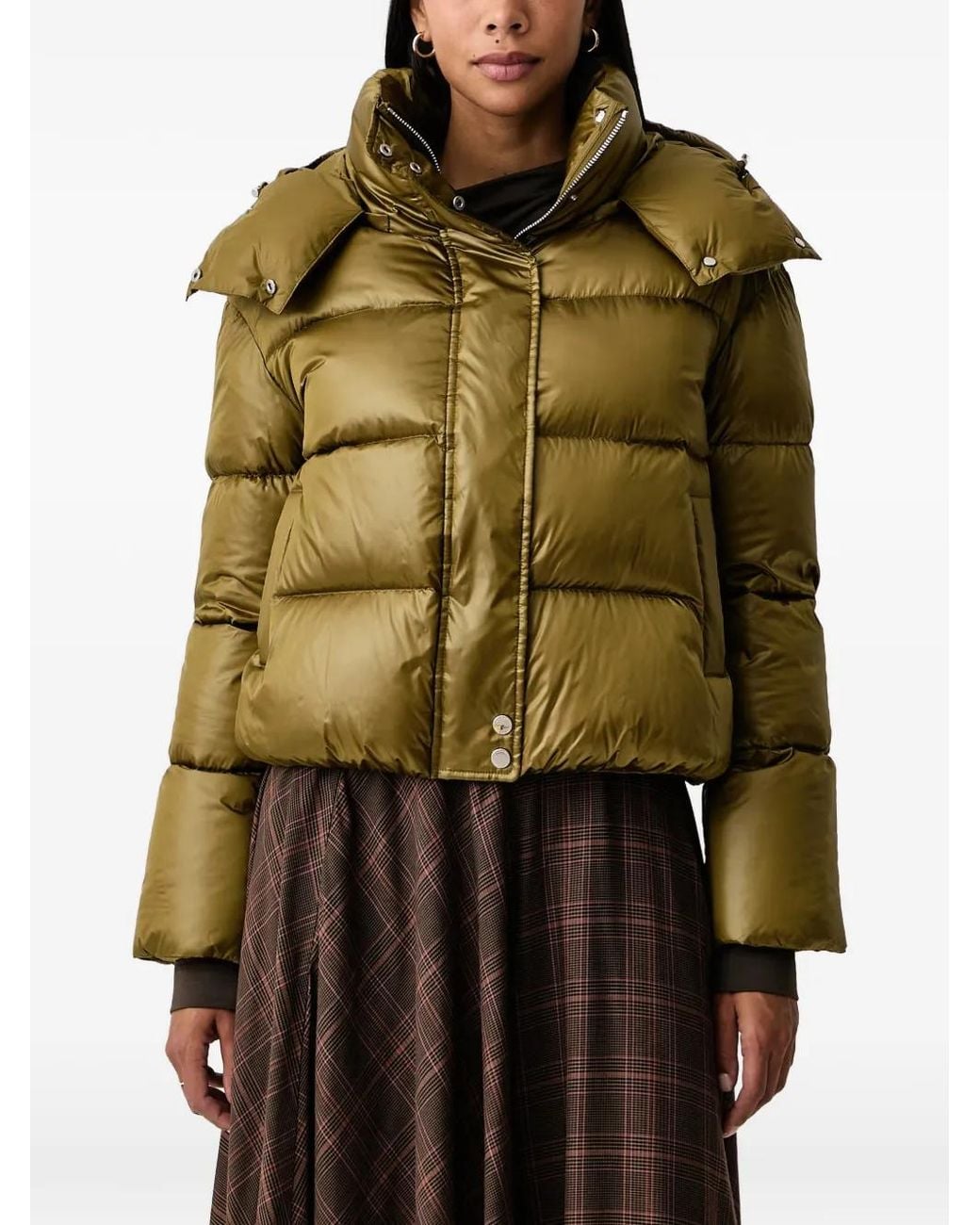 Patrizia Pepe Green Hooded Padded Jacket