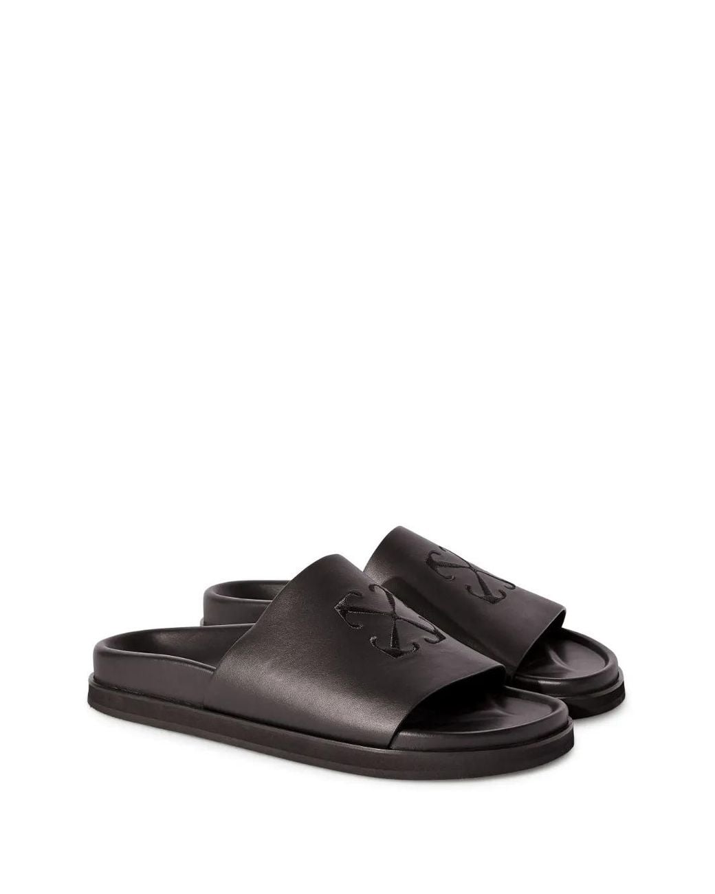 Off-White c/o Virgil Abloh Black Off- Pool Time Slide for men