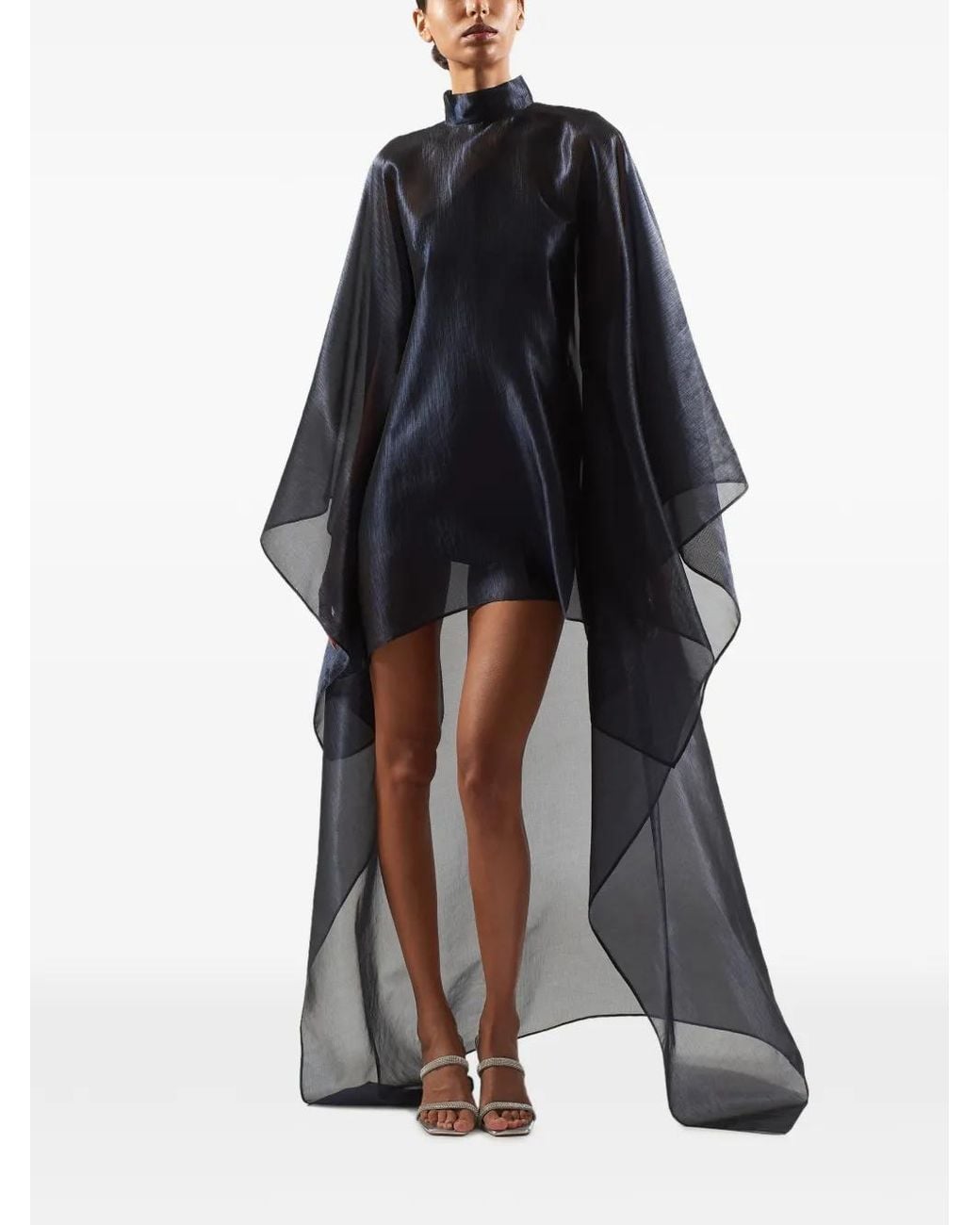 Taller Marmo Black Denver High-Low Mini Dress