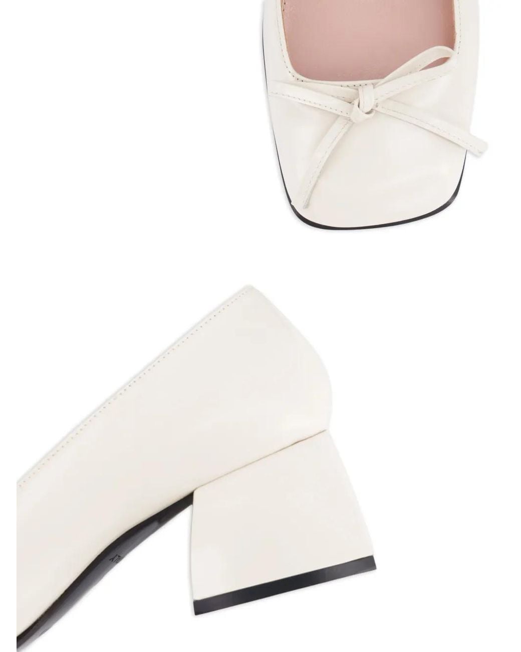 NODALETO Natural Node Bow Bulla Pumps