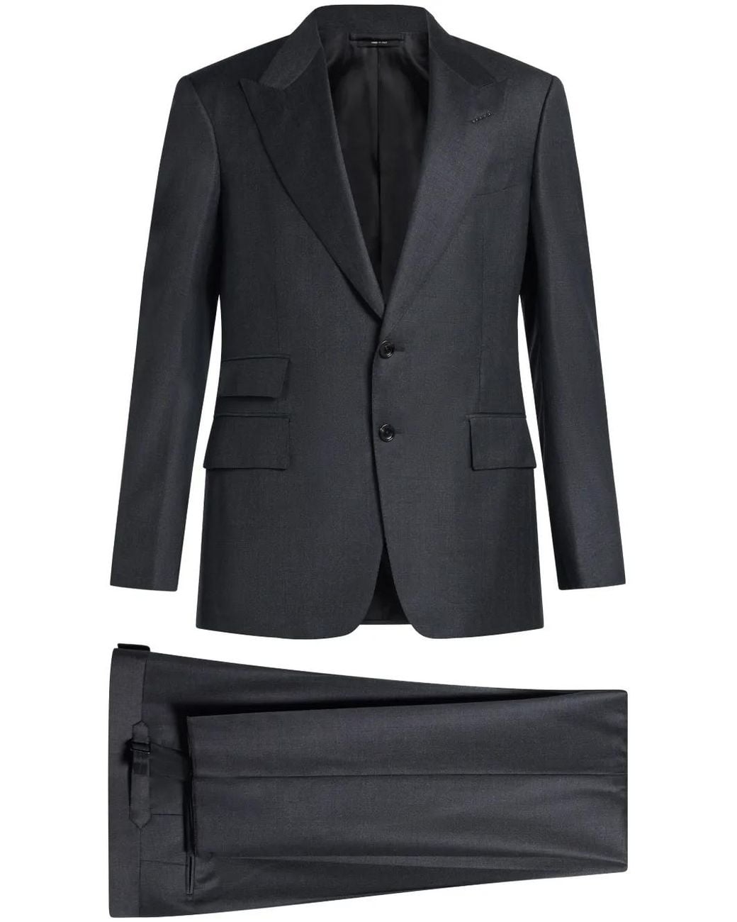 Traje Con Botones Tom Ford de hombre de color Black
